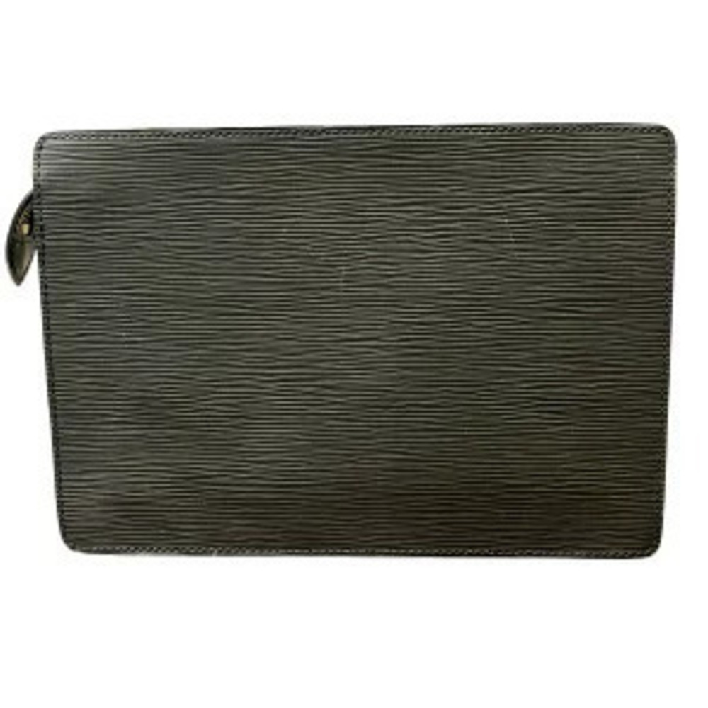 Louis Vuitton Epi Homme Bag Pochette Clutch Business Black